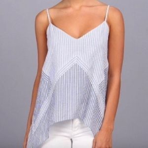 BCBGmaxazria striped blue and white tank